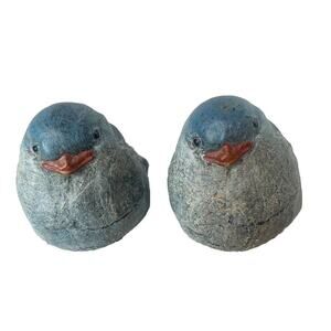 Kesa Danish Design Bluebirds Miniature Figurines Made in Holland Puffy 1.25" Set